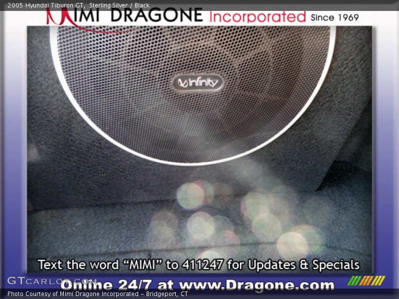 Sterling Silver / Black 2005 Hyundai Tiburon GT