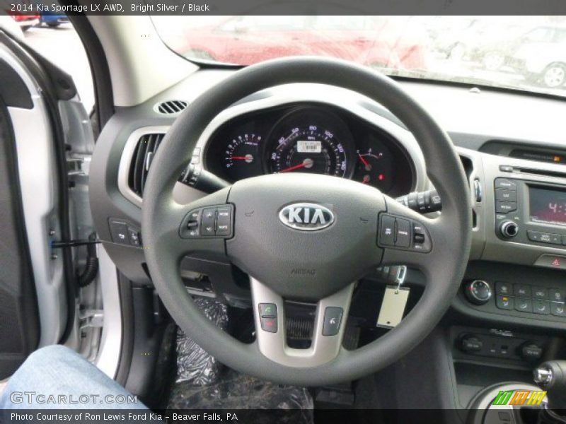 Bright Silver / Black 2014 Kia Sportage LX AWD
