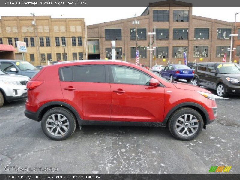 Signal Red / Black 2014 Kia Sportage LX AWD