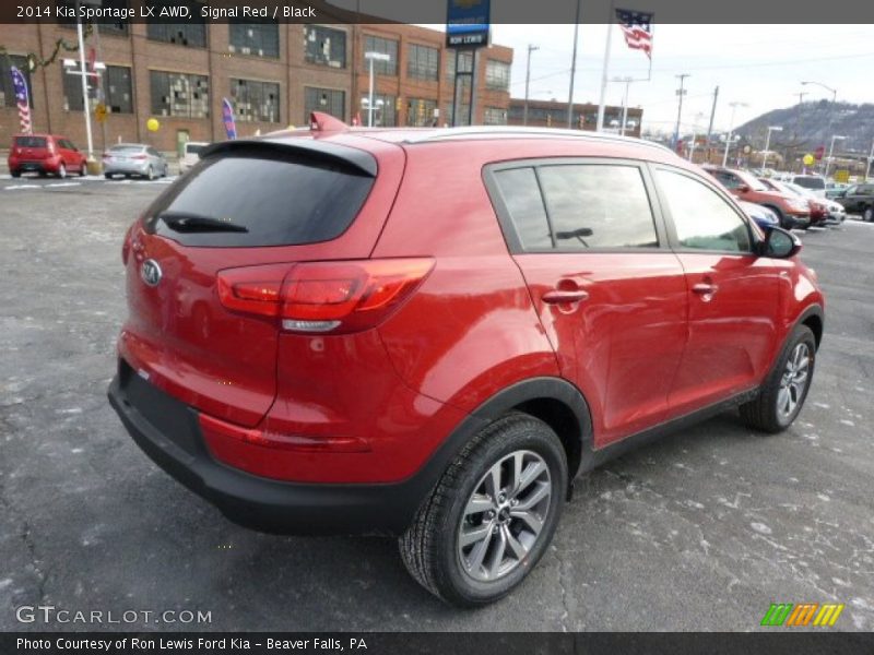 Signal Red / Black 2014 Kia Sportage LX AWD