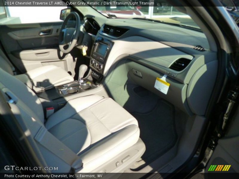 Cyber Grey Metallic / Dark Titanium/Light Titanium 2014 Chevrolet Traverse LT AWD