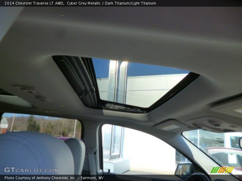 Cyber Grey Metallic / Dark Titanium/Light Titanium 2014 Chevrolet Traverse LT AWD