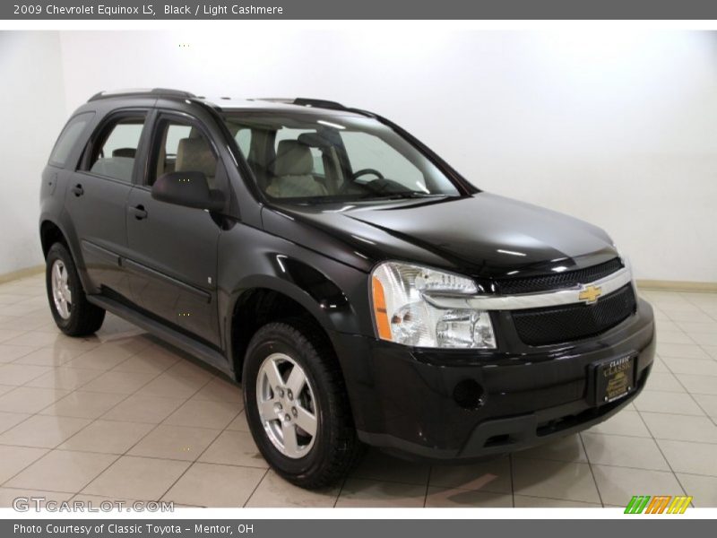 Black / Light Cashmere 2009 Chevrolet Equinox LS
