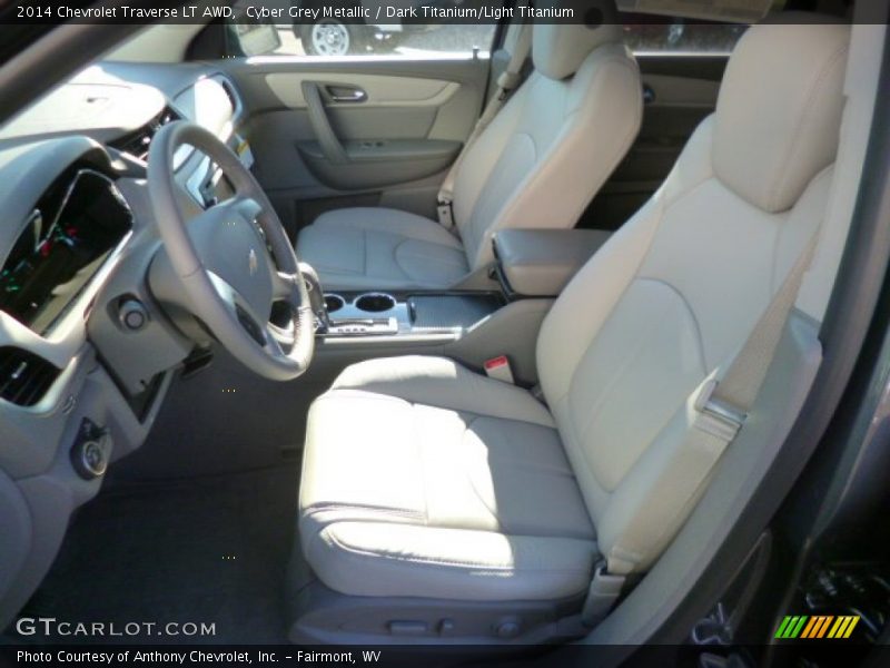 Cyber Grey Metallic / Dark Titanium/Light Titanium 2014 Chevrolet Traverse LT AWD