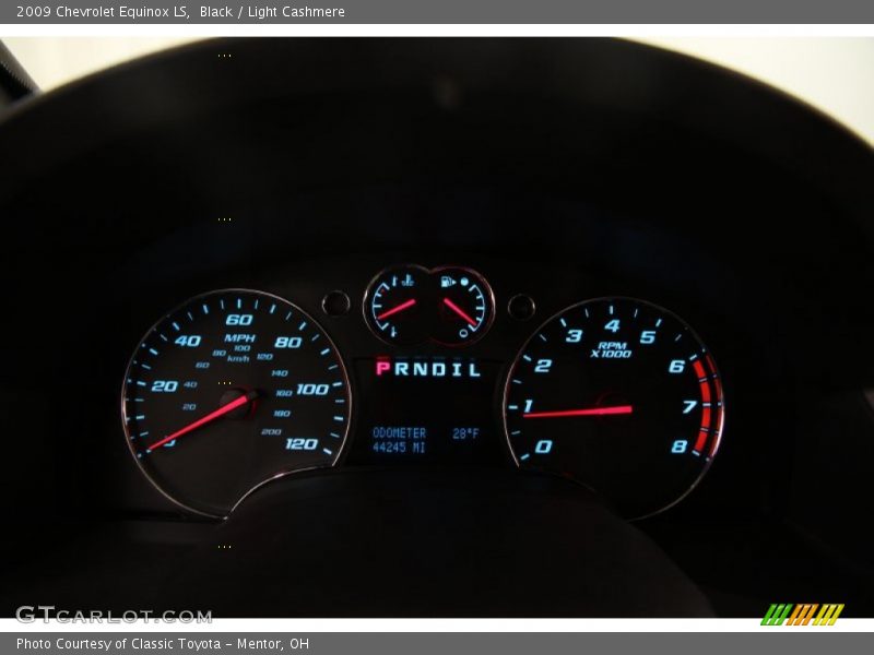 Black / Light Cashmere 2009 Chevrolet Equinox LS