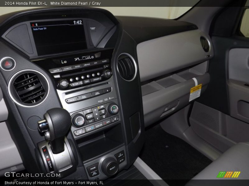 White Diamond Pearl / Gray 2014 Honda Pilot EX-L