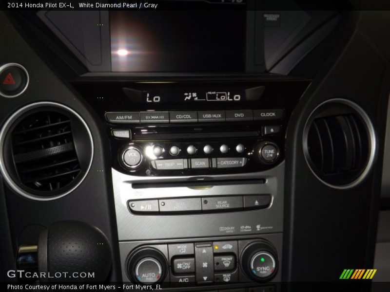 White Diamond Pearl / Gray 2014 Honda Pilot EX-L