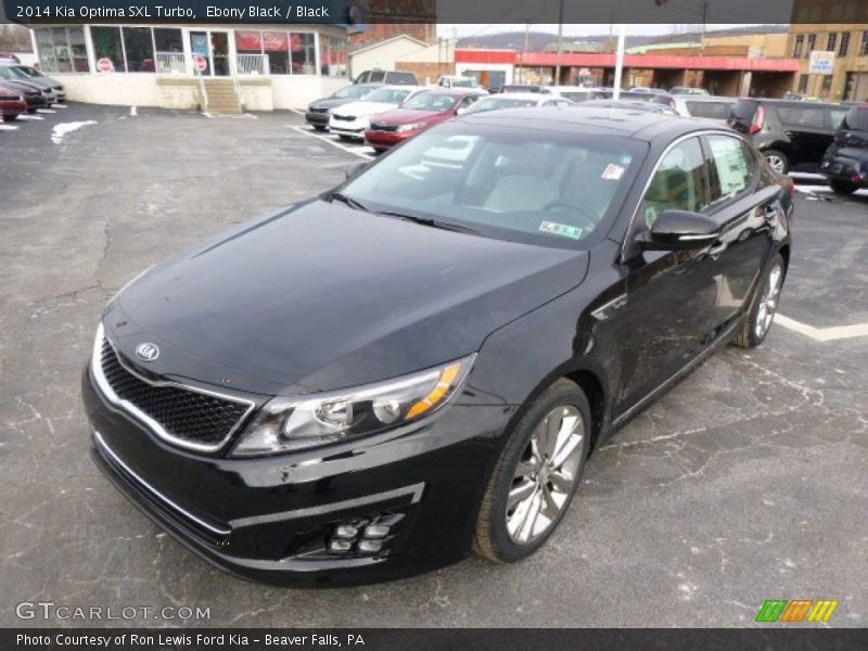 Ebony Black / Black 2014 Kia Optima SXL Turbo