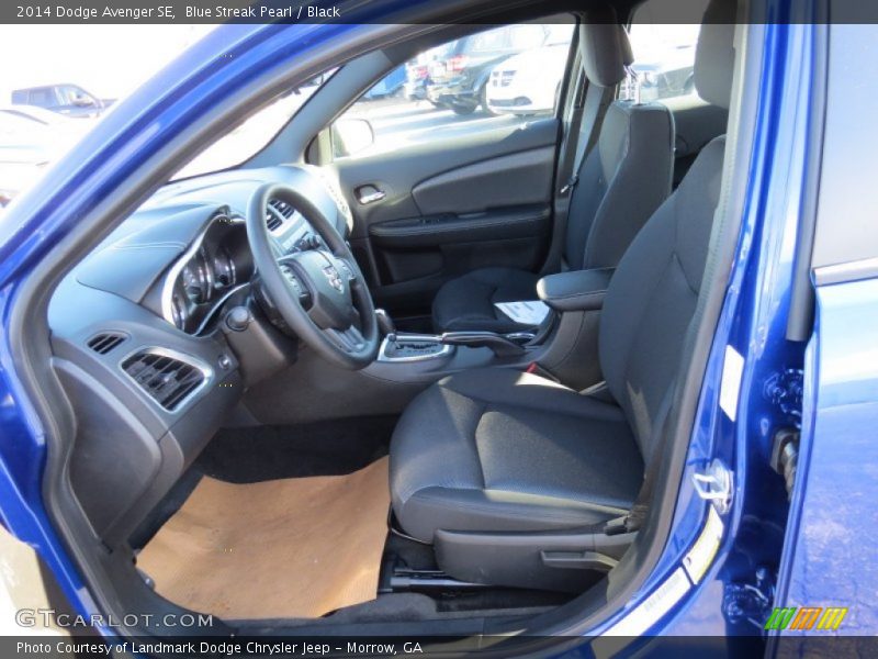 Blue Streak Pearl / Black 2014 Dodge Avenger SE
