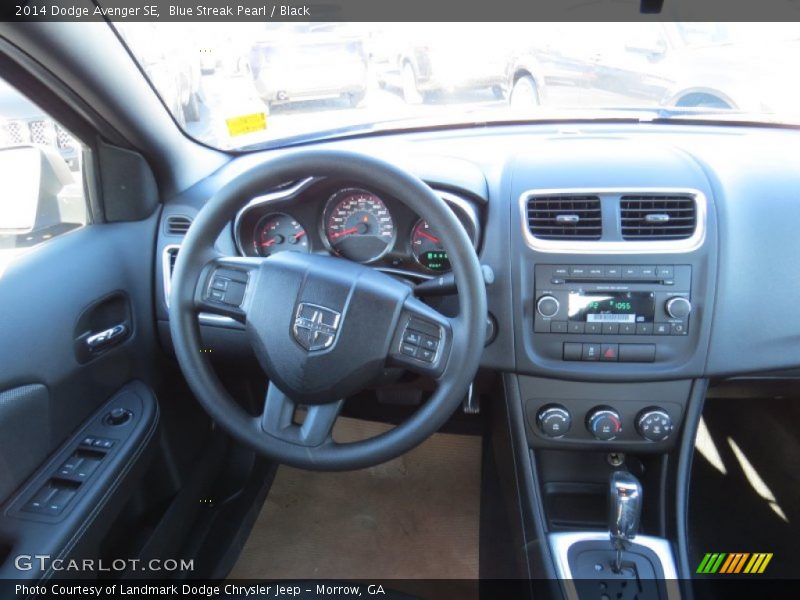 Blue Streak Pearl / Black 2014 Dodge Avenger SE