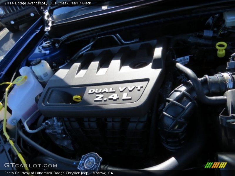 Blue Streak Pearl / Black 2014 Dodge Avenger SE