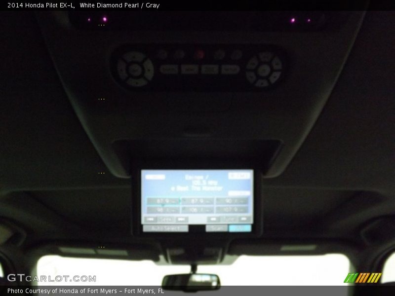 White Diamond Pearl / Gray 2014 Honda Pilot EX-L
