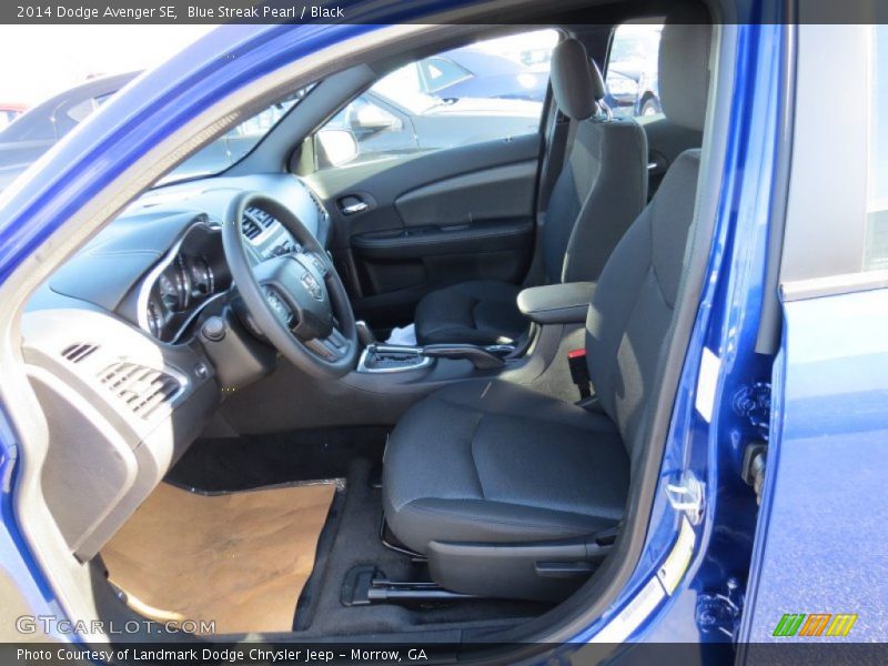 Blue Streak Pearl / Black 2014 Dodge Avenger SE
