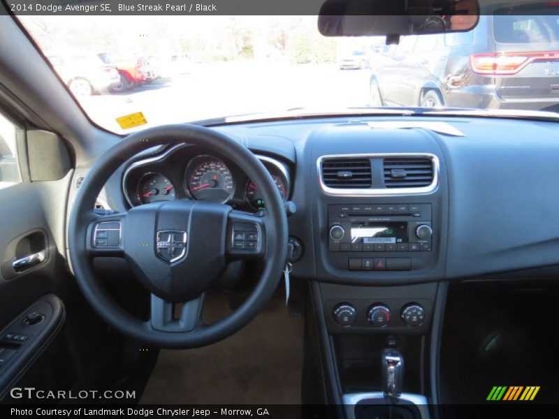 Blue Streak Pearl / Black 2014 Dodge Avenger SE