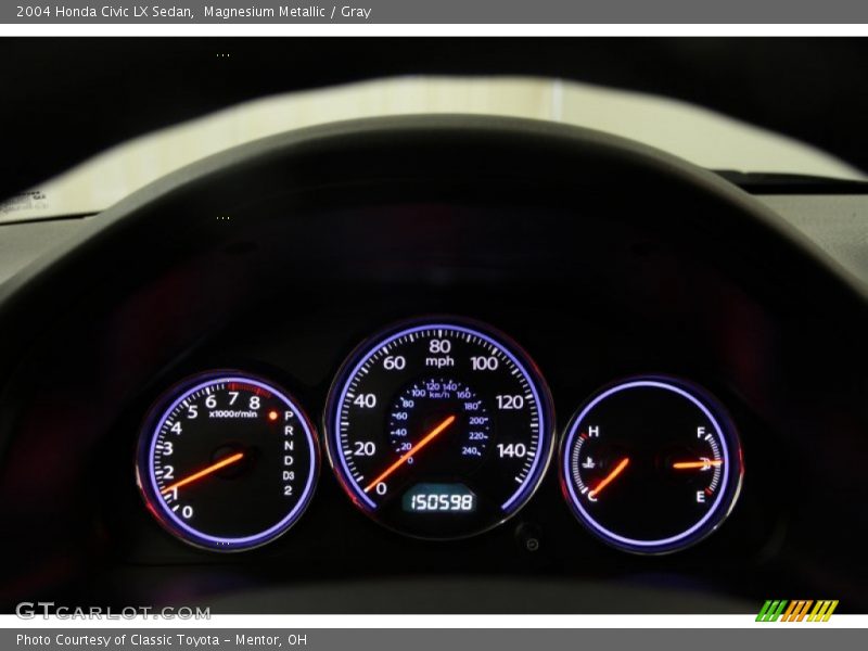 Magnesium Metallic / Gray 2004 Honda Civic LX Sedan