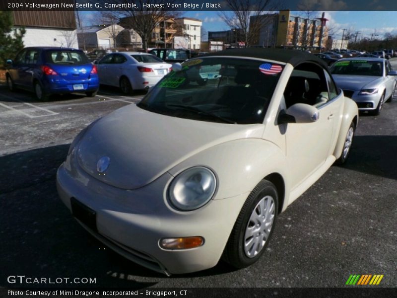 Harvest Moon Beige / Black 2004 Volkswagen New Beetle GL Convertible