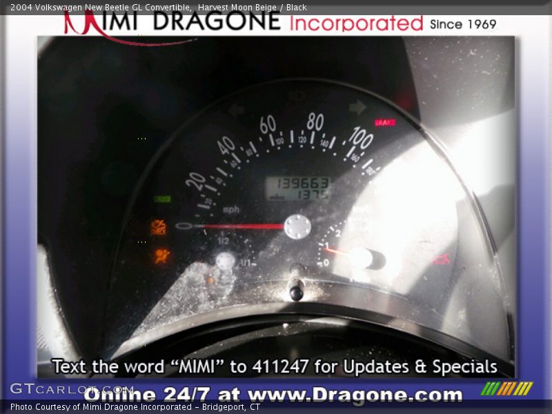 Harvest Moon Beige / Black 2004 Volkswagen New Beetle GL Convertible