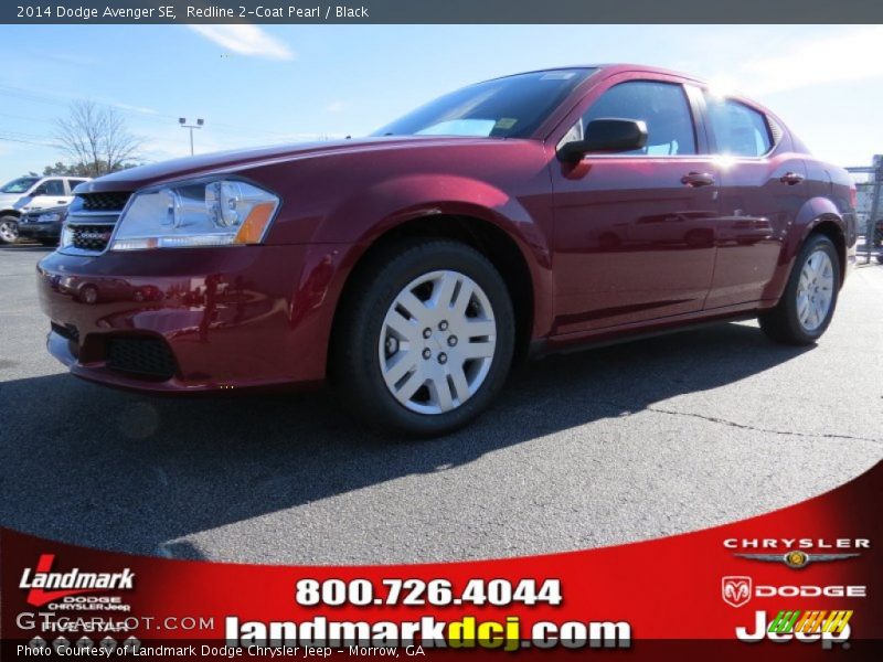 Redline 2-Coat Pearl / Black 2014 Dodge Avenger SE