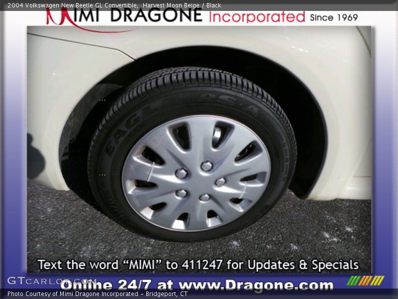 Harvest Moon Beige / Black 2004 Volkswagen New Beetle GL Convertible