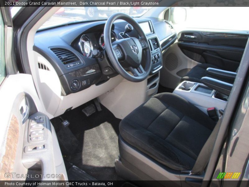 Dark Charcoal Pearl / Black/Light Graystone 2011 Dodge Grand Caravan Mainstreet