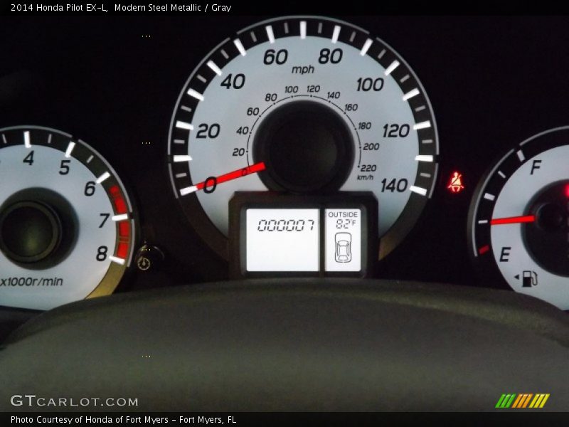 Modern Steel Metallic / Gray 2014 Honda Pilot EX-L