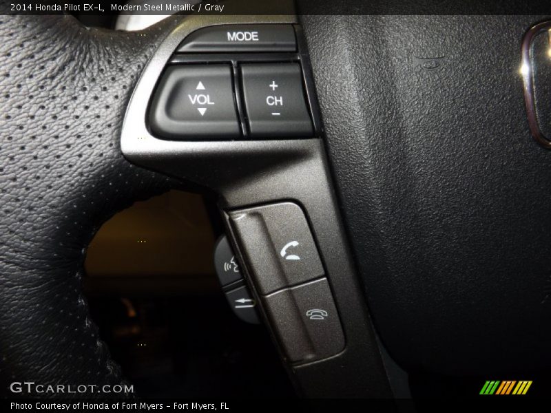 Modern Steel Metallic / Gray 2014 Honda Pilot EX-L
