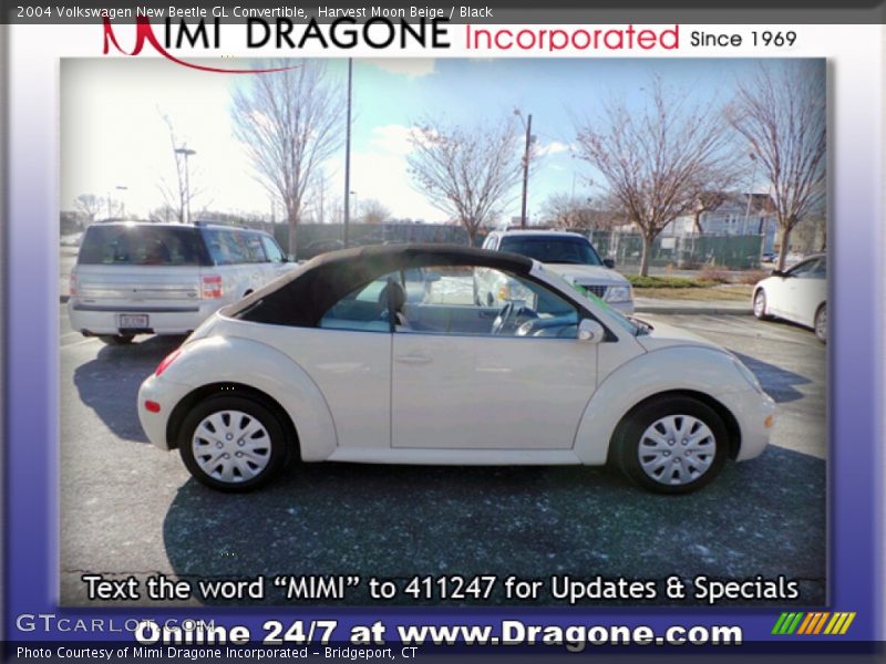 Harvest Moon Beige / Black 2004 Volkswagen New Beetle GL Convertible