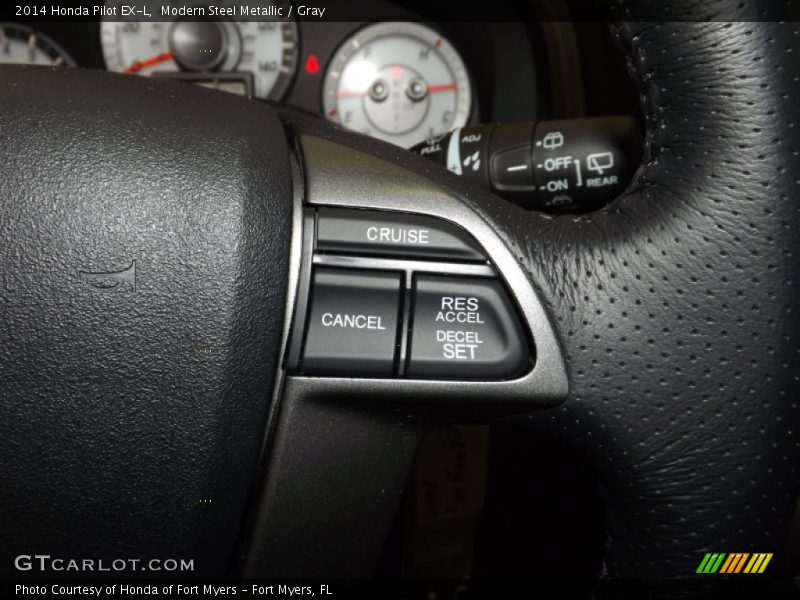 Modern Steel Metallic / Gray 2014 Honda Pilot EX-L