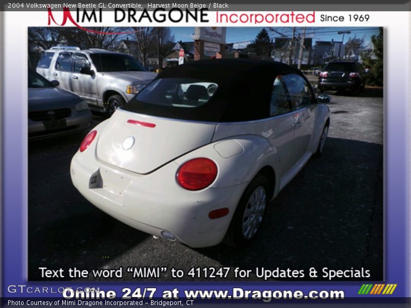 Harvest Moon Beige / Black 2004 Volkswagen New Beetle GL Convertible