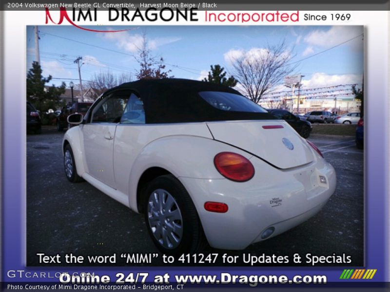 Harvest Moon Beige / Black 2004 Volkswagen New Beetle GL Convertible