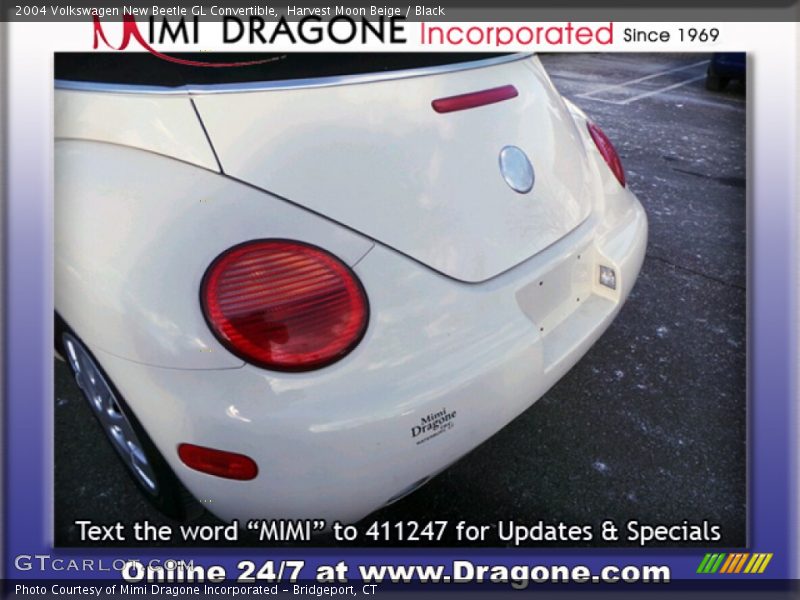 Harvest Moon Beige / Black 2004 Volkswagen New Beetle GL Convertible