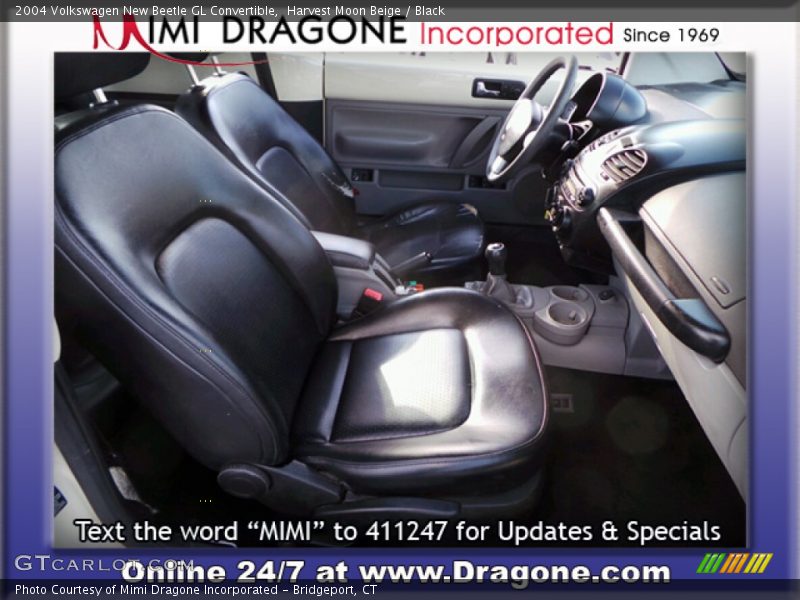 Harvest Moon Beige / Black 2004 Volkswagen New Beetle GL Convertible