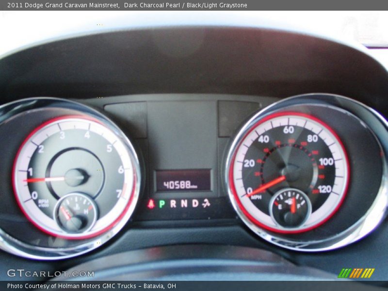 Dark Charcoal Pearl / Black/Light Graystone 2011 Dodge Grand Caravan Mainstreet