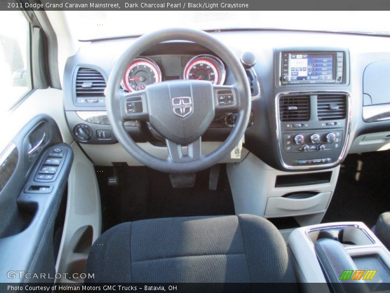 Dark Charcoal Pearl / Black/Light Graystone 2011 Dodge Grand Caravan Mainstreet