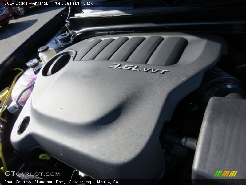 True Blue Pearl / Black 2014 Dodge Avenger SE