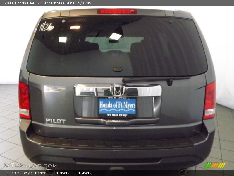 Modern Steel Metallic / Gray 2014 Honda Pilot EX