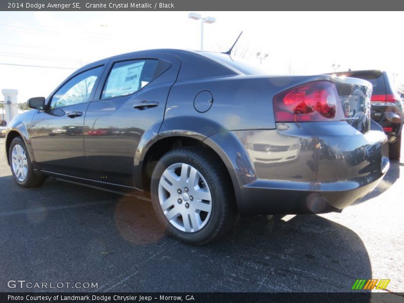 Granite Crystal Metallic / Black 2014 Dodge Avenger SE