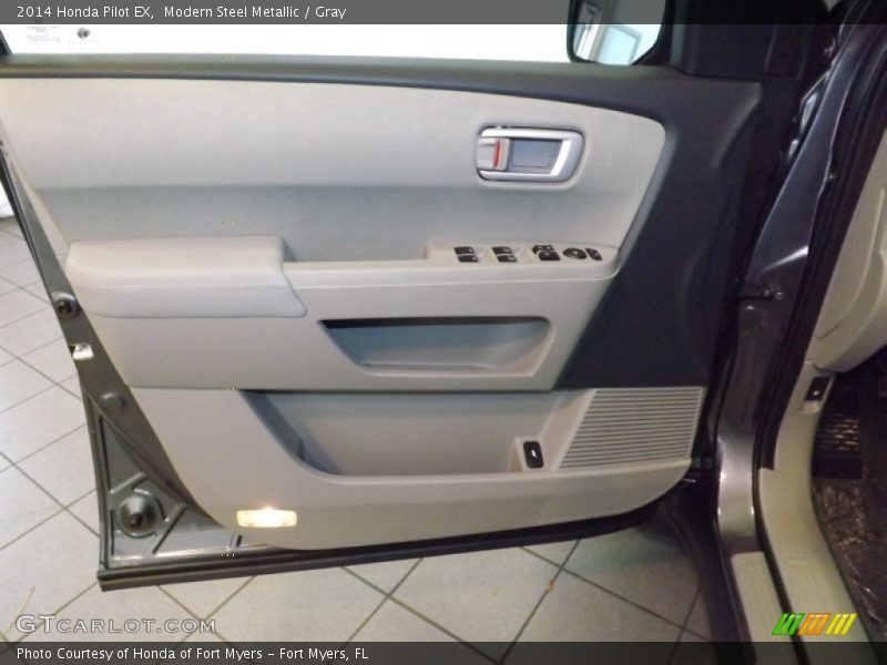 Modern Steel Metallic / Gray 2014 Honda Pilot EX