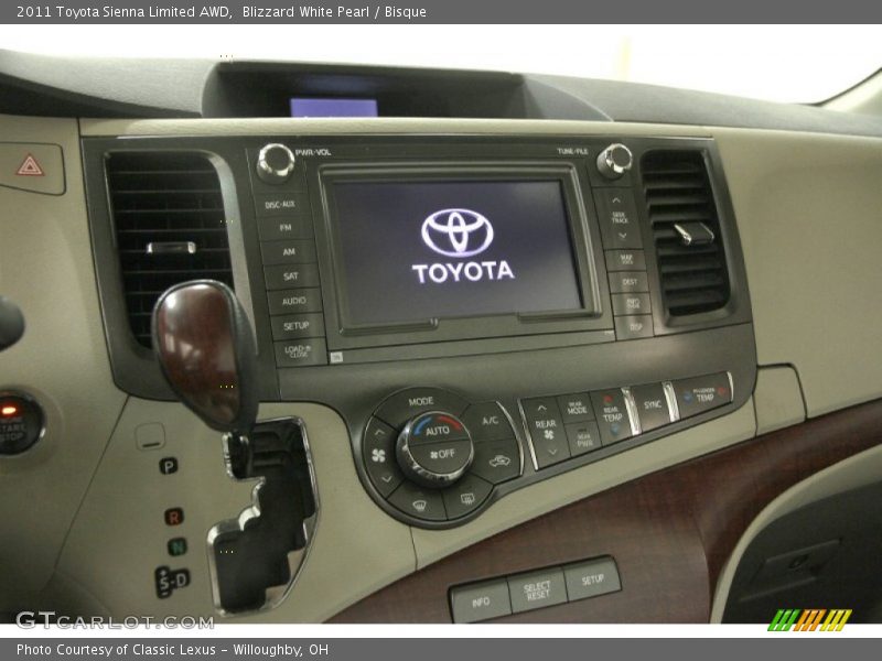 Blizzard White Pearl / Bisque 2011 Toyota Sienna Limited AWD