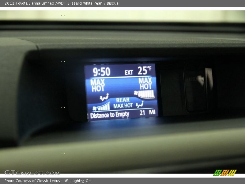 Blizzard White Pearl / Bisque 2011 Toyota Sienna Limited AWD