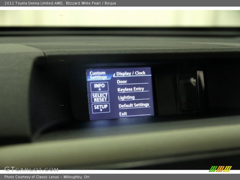 Blizzard White Pearl / Bisque 2011 Toyota Sienna Limited AWD