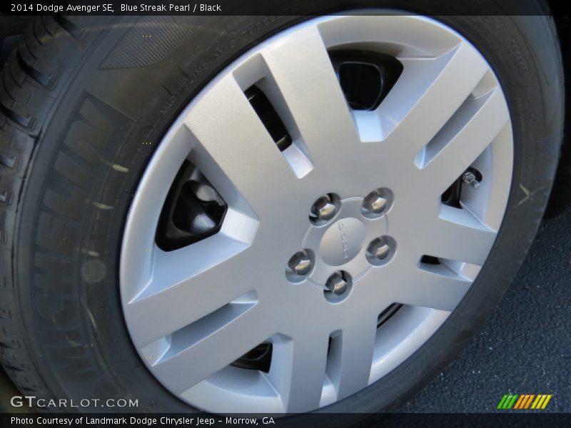 Blue Streak Pearl / Black 2014 Dodge Avenger SE