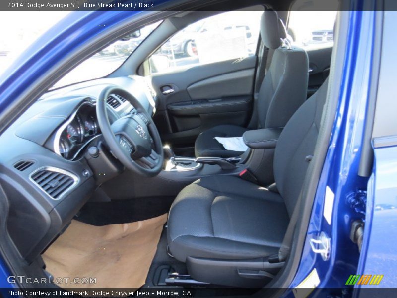 Blue Streak Pearl / Black 2014 Dodge Avenger SE