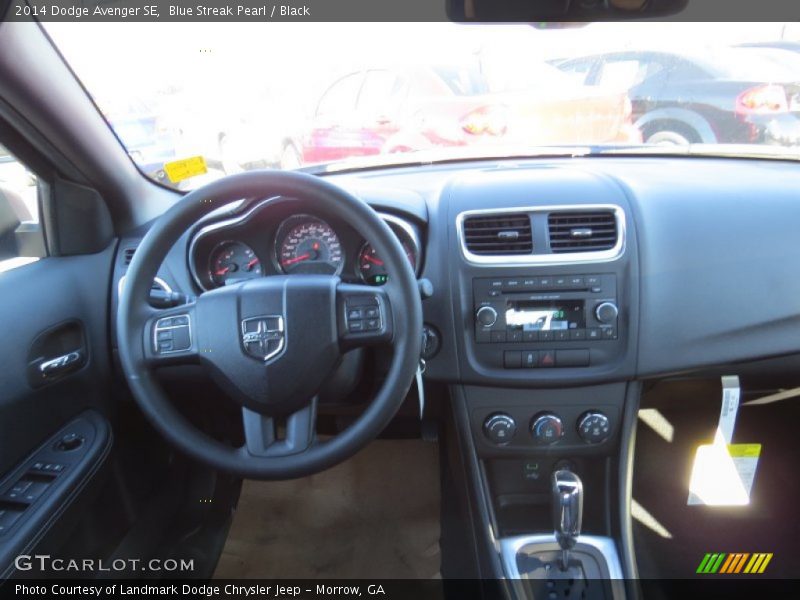 Blue Streak Pearl / Black 2014 Dodge Avenger SE