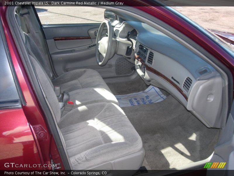 Dark Carmine Red Metallic / Medium Gray 2001 Chevrolet Impala LS