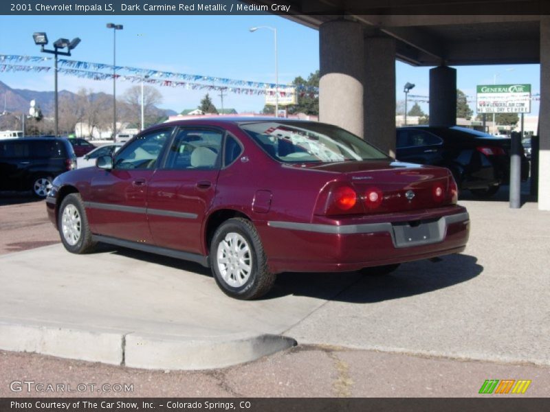 Dark Carmine Red Metallic / Medium Gray 2001 Chevrolet Impala LS