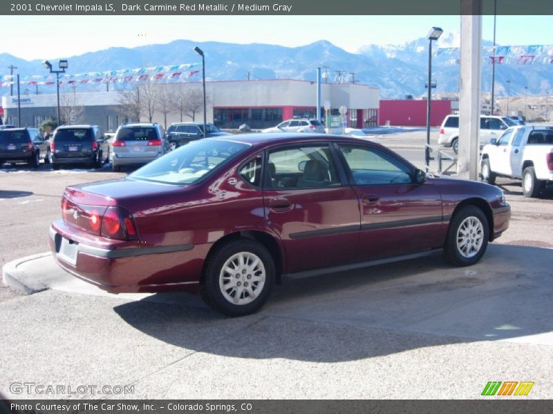 Dark Carmine Red Metallic / Medium Gray 2001 Chevrolet Impala LS