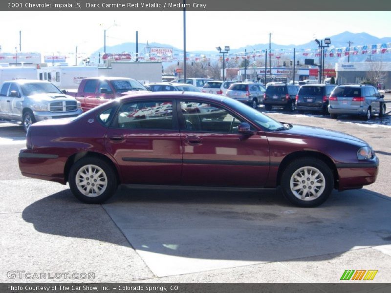 Dark Carmine Red Metallic / Medium Gray 2001 Chevrolet Impala LS