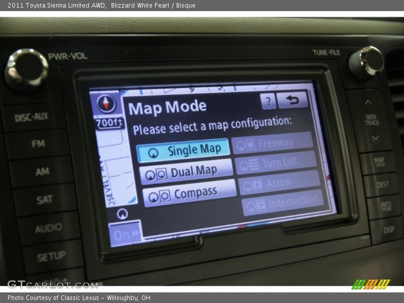 Blizzard White Pearl / Bisque 2011 Toyota Sienna Limited AWD