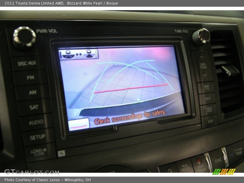 Blizzard White Pearl / Bisque 2011 Toyota Sienna Limited AWD